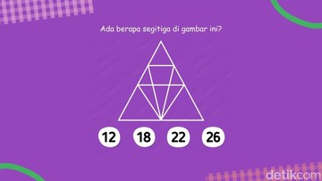 Mulai dari yang paling simpel, ada berapa segitiga di gambar ini?  Foto: Daffa/detikHealth
