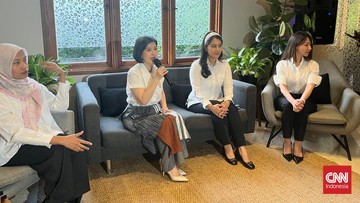 Grace Natalie buka suara usai dipolisikan soal kasus JK. (CNN Indonesia/Yogi Anugerah)