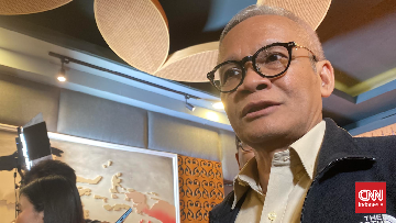 Wakil Ketua Komisi II DPR, Aria Bima, menegaskan RUU Pemilu tetap usul inisiatif DPR. (CNN Indonesia/Muhammad Arief)