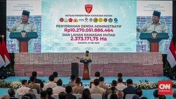 Presiden Prabowo Subianto mengungkap terdapat uang Rp39 triliun di rekening-rekening yang tidak jelas pemiliknya dan dalam penguasaan Pusat Pelaporan dan Analisis Transaksi Keuangan (PPATK). (CNN Indonesia/Febria Adha L)