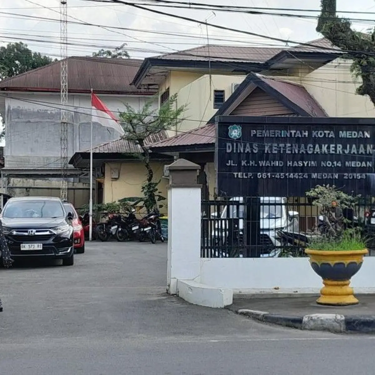 Foto: Kantor Dinas Ketenagakerjaan Kota Medan. (Rechtin Hani Ritonga/detikSumut)