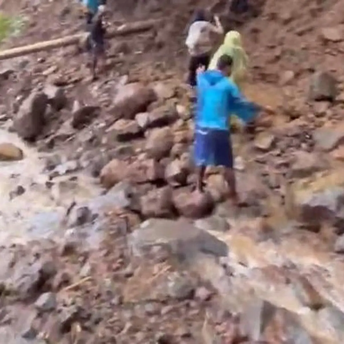 Longsor di jalur treking Wae Rebo (dok. Obhy Dermawan pelaku wisata Wae Rebo)