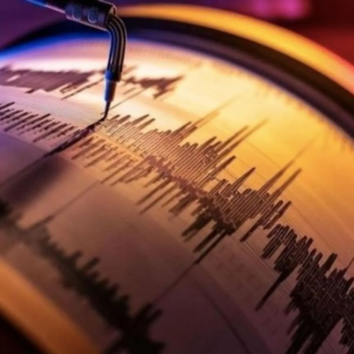 Ilustrasi grafik intensitas gempa bumi. (Anadolu Agency)