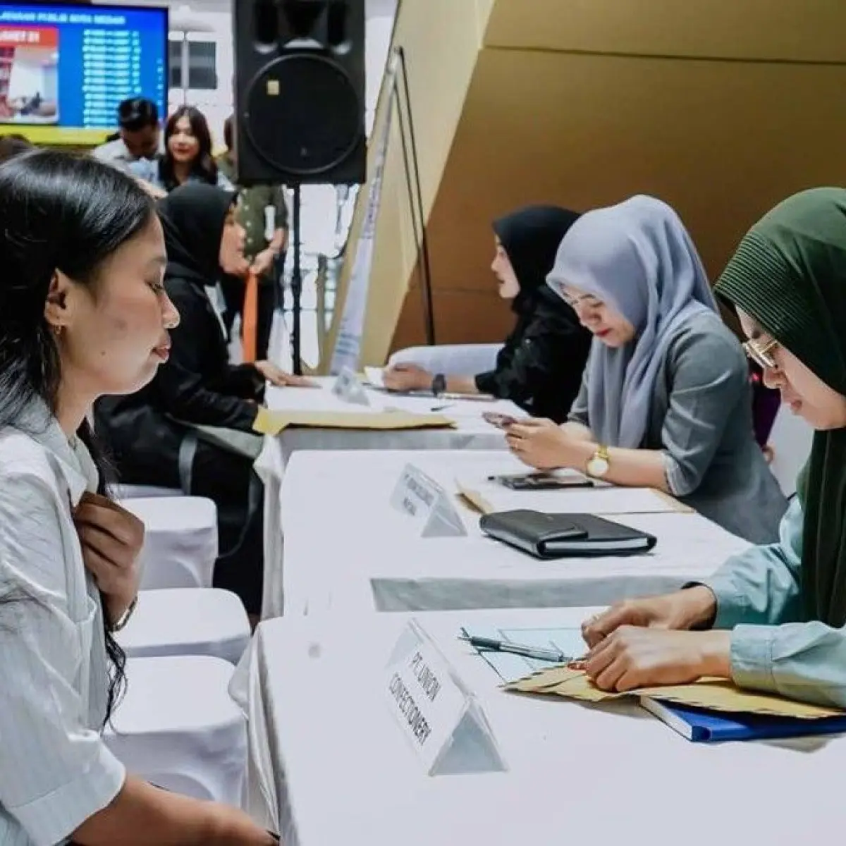 Foto: Suasana Medan Rabu Walk-In Interview. (Rechtin Hani Ritonga/detikSumut)