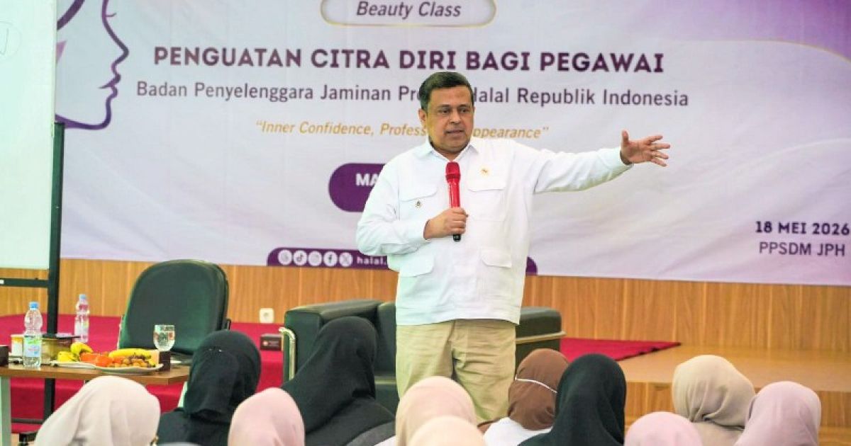 BPJPH melalui Pusat Pengembangan Sumber Daya Manusia Jaminan Produk Halal (PPSDM JPH) menggelar Beauty Class: Penguatan Citra Diri bagi Pegawai BPJPH. foto: BPJPH