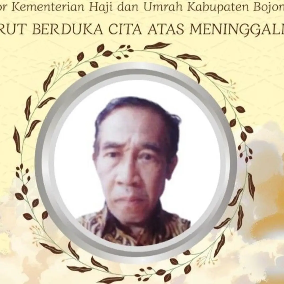 Rohmat Ridwan (64) wafat. (Foto: Istimewa)