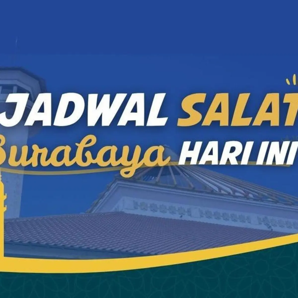 Ilustrasi. Simak jadwal sholat Surabaya hari ini. Foto: Davira/detikJatim