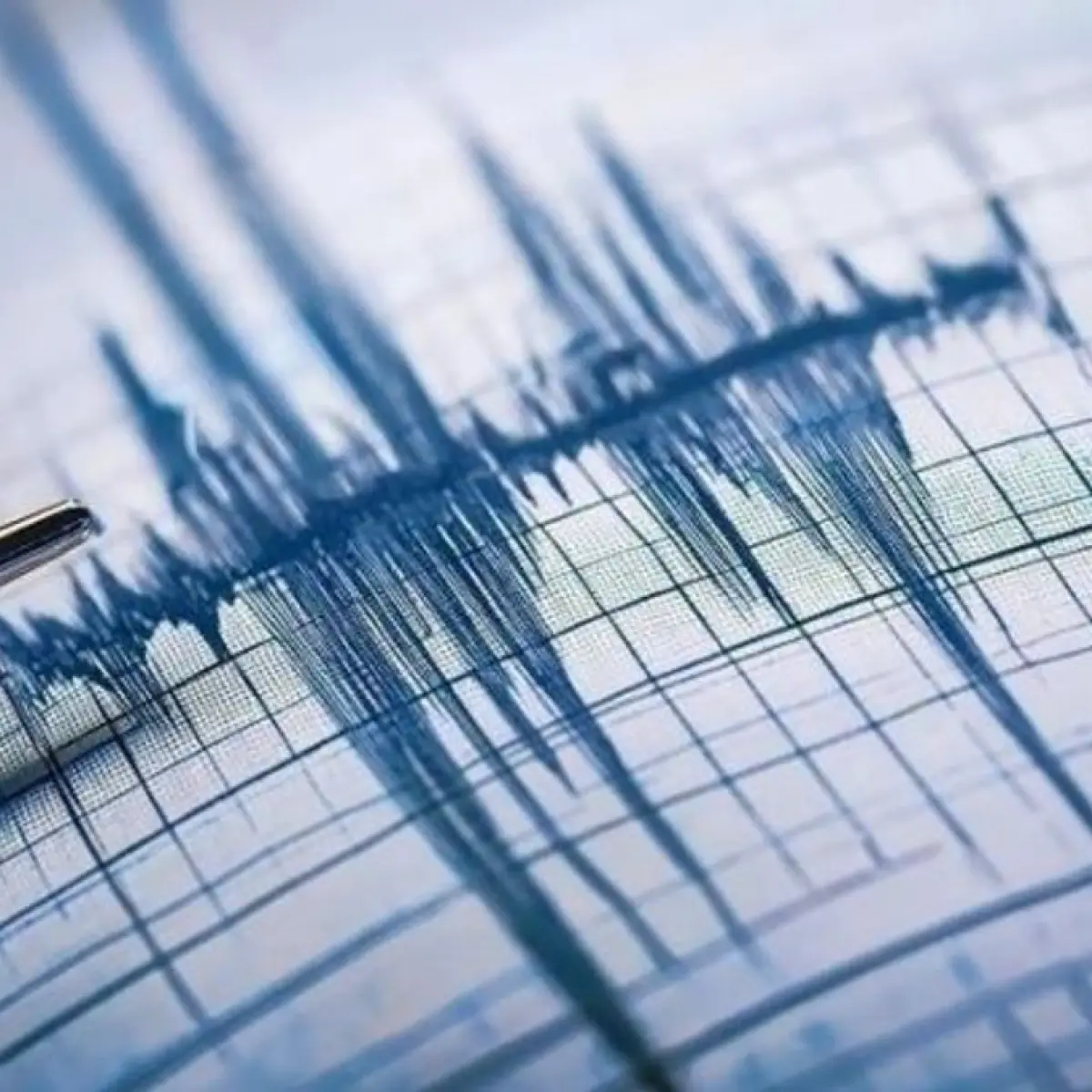 Ilustrasi grafik intensitas gempa bumi. (Anadolu Agency)