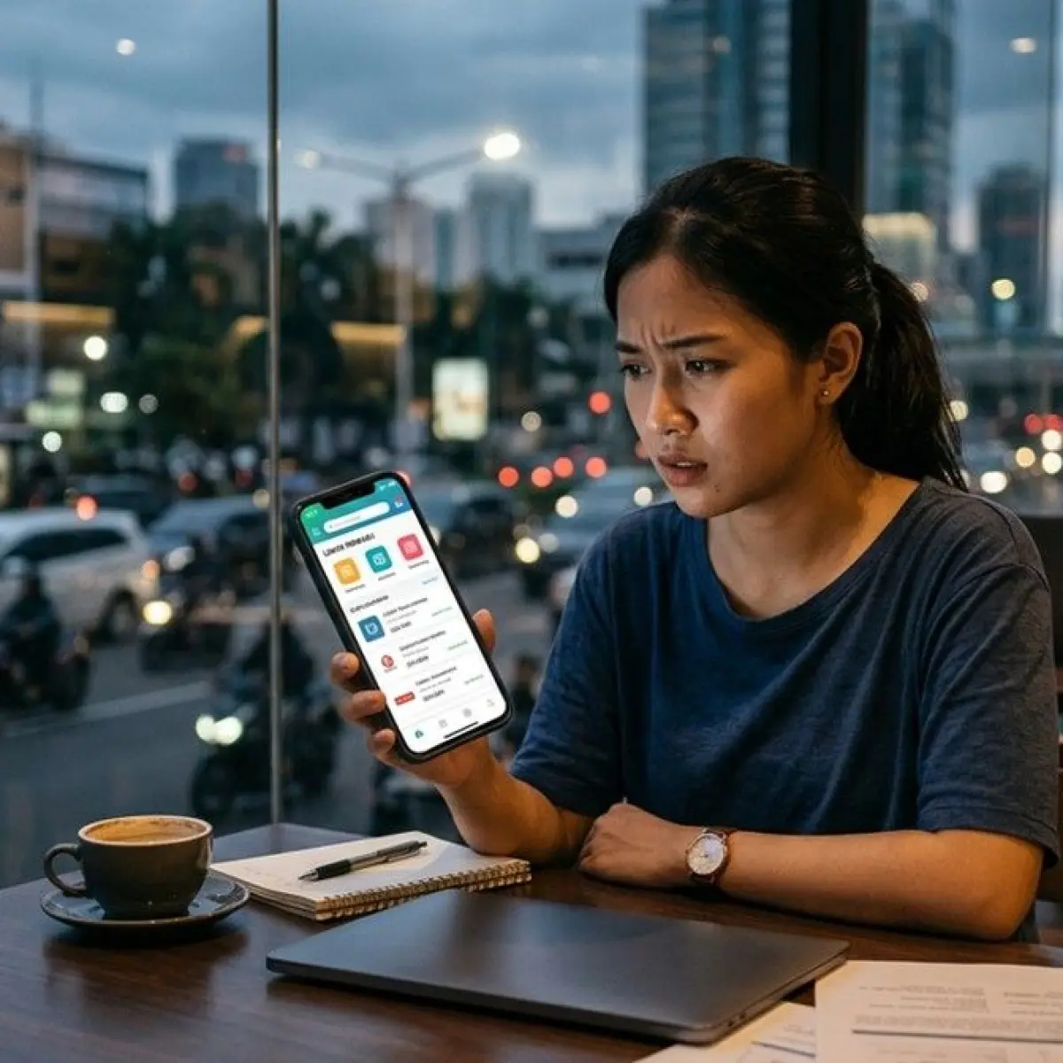 Ilustrasi penipuan lowongan kerja (loker). Foto: Gemini AI
