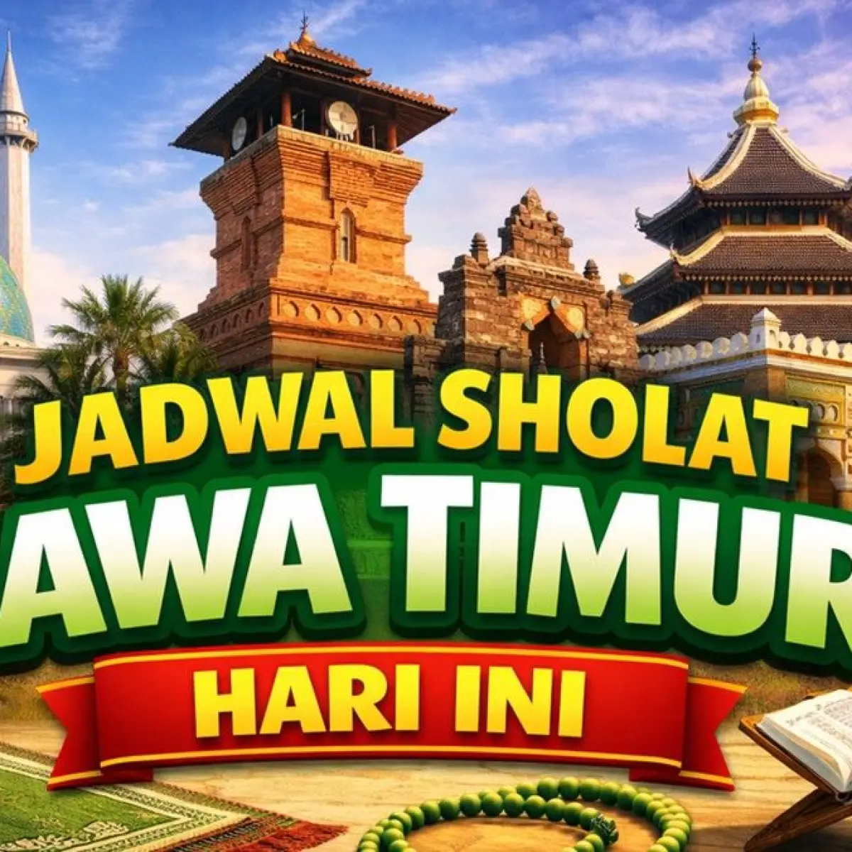 Jadwal sholat Jawa Timur hari ini. Foto: ChatGPT