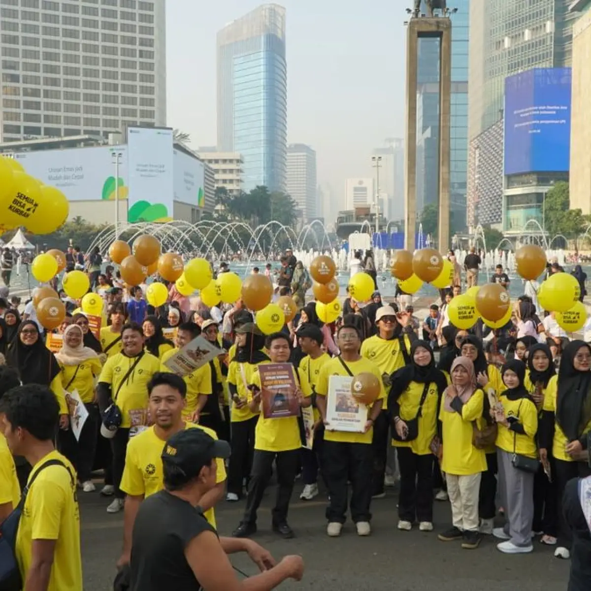 MyFundAction melalui program Qurban Care for Ummah (QC4U) menggelar kegiatan bertajuk Sabiku in Action di kawasan CFD Sudirman, Jakarta, yang telah berlangsung dalam dua penyelenggaraan CFD.(Dok. MyFundAction)
