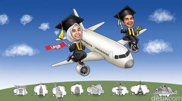 Ilustrasi penerima beasiswa LPDP Foto: Edi Wahyono