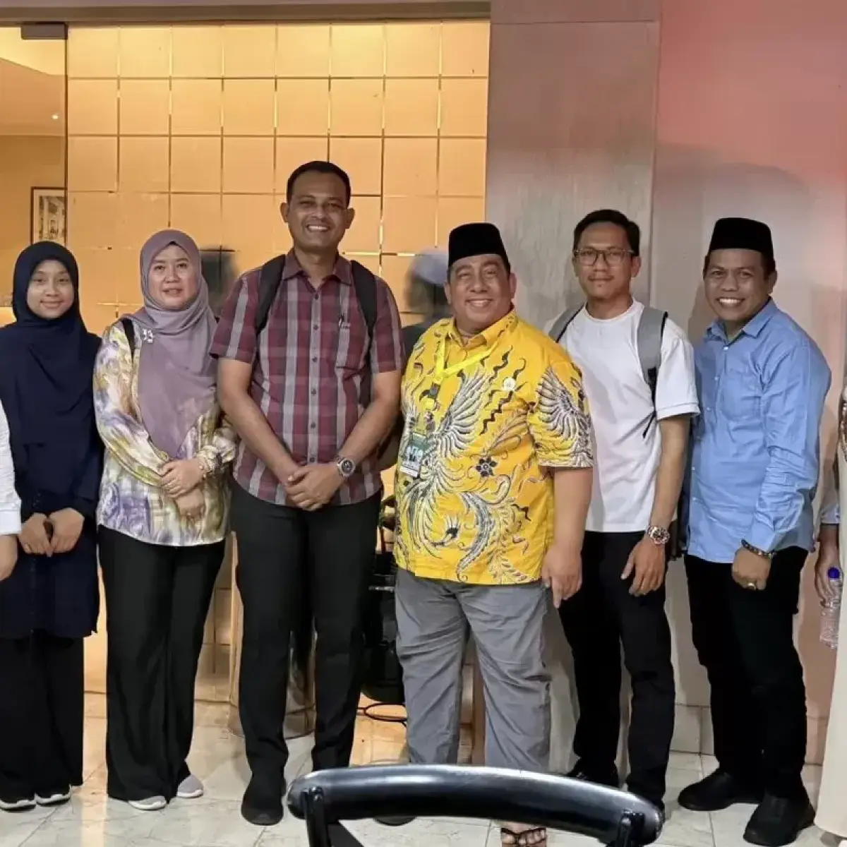 Presiden Pemuda Masjid Dunia Said Aldi Al Idrus (kemeja kuning) usai konferensi pers MTQ Internasional di Jakarta, Jumat (22/5/2026). (-dok pribadi)(ANTARA/HO)
