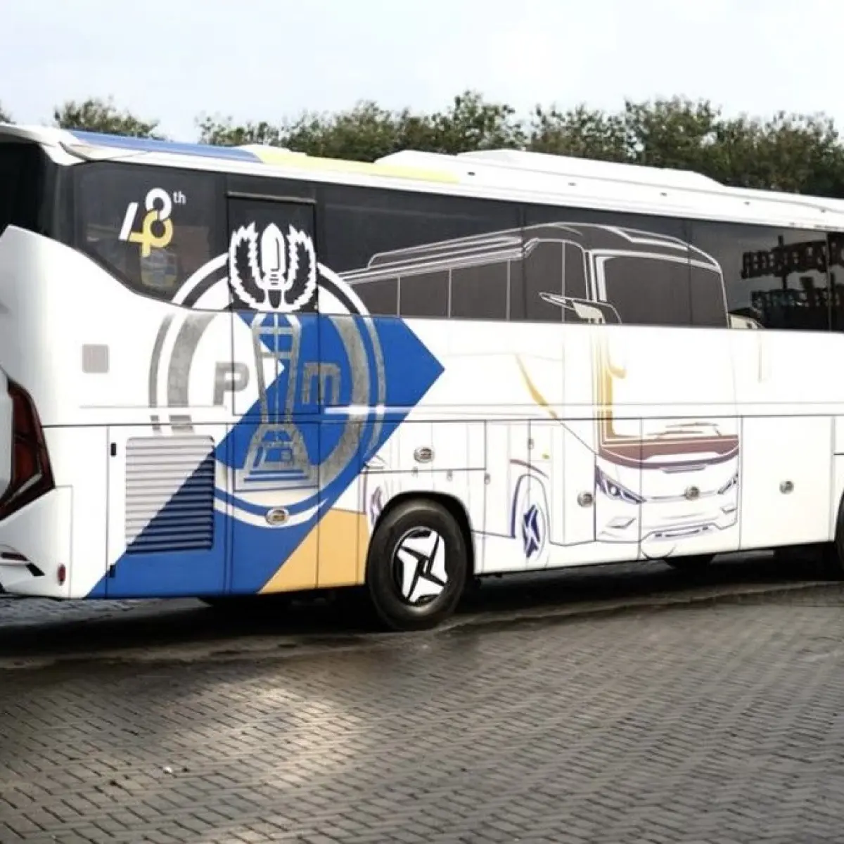 Damri luncurkan bus baru lintas 3 negara. Foto: Dok. Karoseri Piala Mas