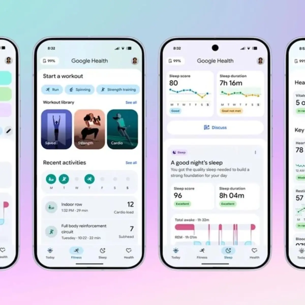 Google Health 5.0 resmi hadir dengan widget interaktif dan integrasi Fitbit Air.(Dok. Yahoo Tech)