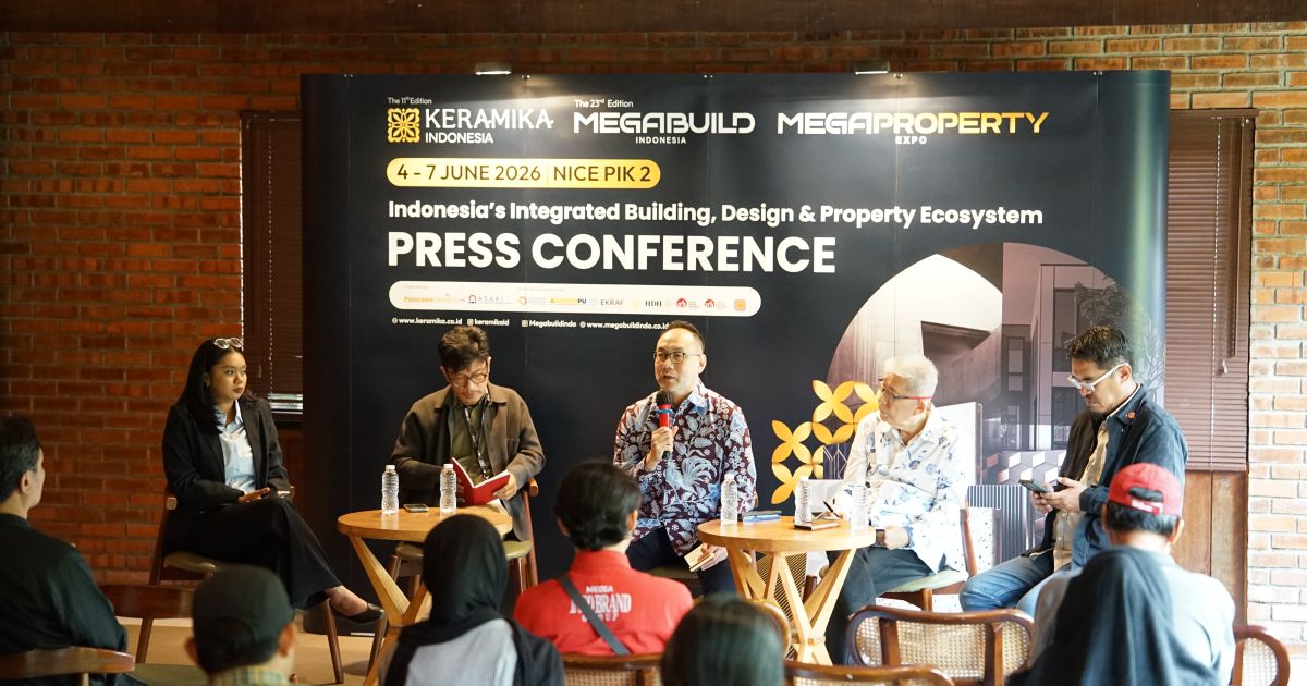 Pameran Megabuild, Keramika, dan Megaproperty 2026 akan digelar 4-7 Juni 2026, menawarkan solusi end-to-end industri konstruksi, material, hingga properti nasional.