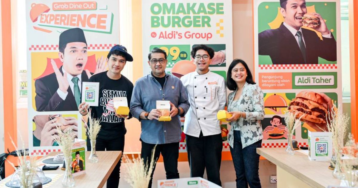 Kolaborasi Aldi Taher dan Grab Puas Food Market Gelar Festival Burger Dunia