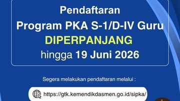 Pendaftaran beasiswa penyelesaian studi S1/D4 bagi guru Kemendikdasmen diperpanjang. Foto: Instagram/GTK Dikmen Diksus