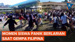 Ilustrasi: Momen Genting: Detik-Detik Kepanikan Siswa Filipina Saat Gempa Dahsyat Magnitudo 7,7 Mengguncang