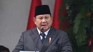 Prabowo memberikan amanat di upacara Hari Lahir Pancasila di Kementerian Luar Negeri, Senin (1/6/2026). (Kris - Biro Sekretariat Presiden)