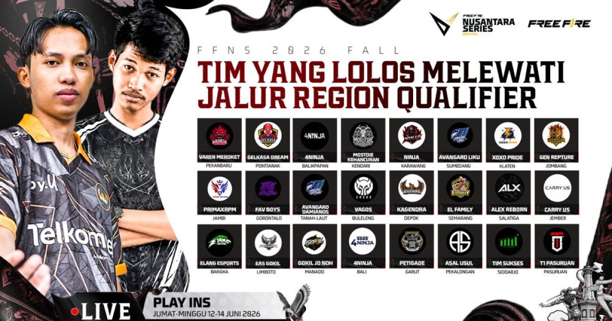 36 Tim Esports Perebutkan Sembilan Slot Terakhir Menuju Puncak Grand Final FFNS 2026 Fall