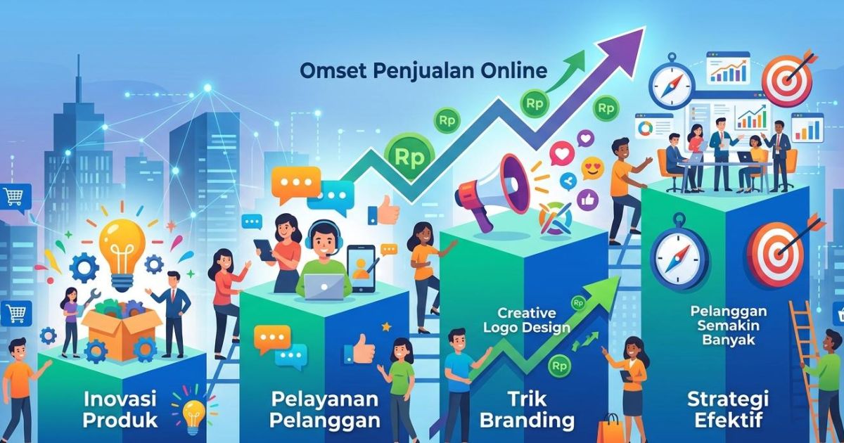 Ilustrasi cara meningkatkan omset penjualan. (Gemini/Dayfri)