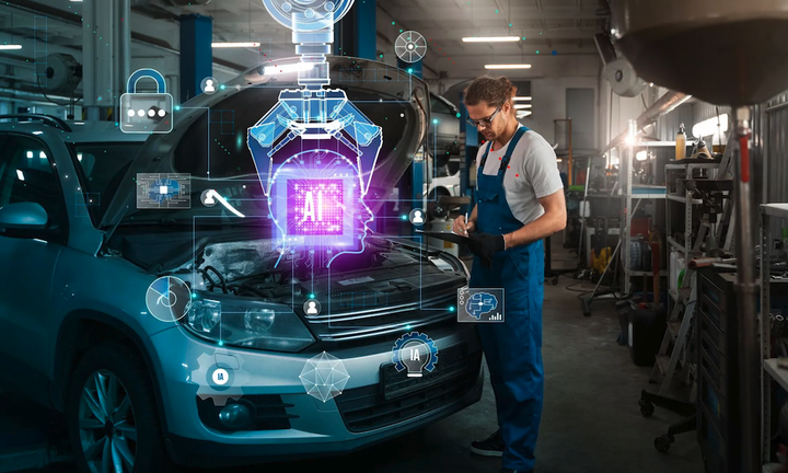 Ilustrasi: Era Baru Bengkel Otomotif: Sejauh Mana Kecerdasan Buatan Mampu Menggantikan Keahlian Mekanik Manusia?