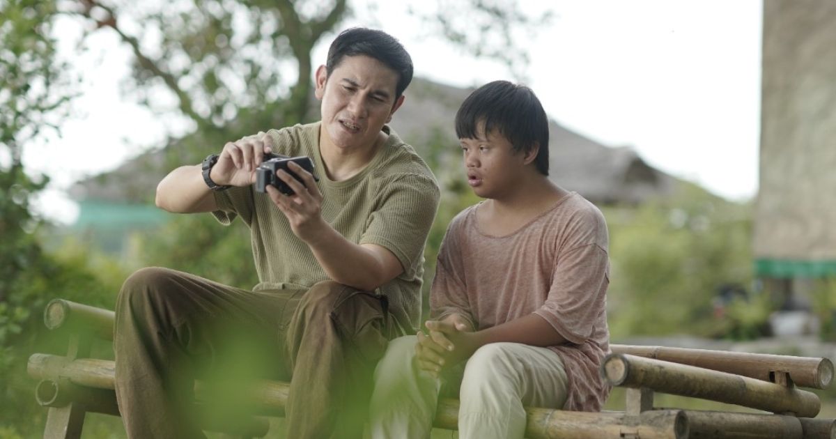 Vino G Bastian bersama aktor cilik Ridho Khaliq/ Doc Denny Siregar Production.