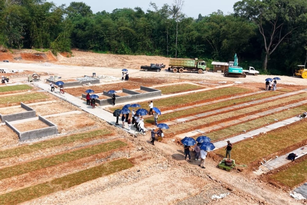 Pengelola kawasan pemakaman muslim Insira Memorial Park menargetkan pengembangan area hingga 100 hektare.