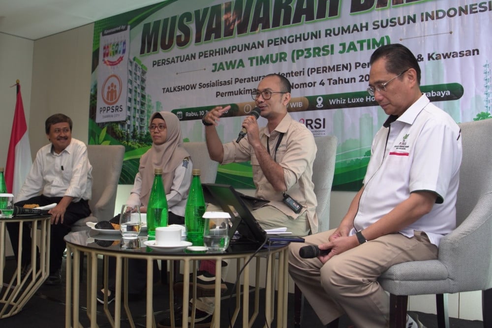 Musyawarah Daerah (Musda) II Persatuan Perhimpunan Penghuni Rumah Susun Indonesia (P3RSI) Jawa Timur yang digelar di Surabaya, Rabu (10/6/2026).