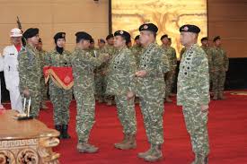 Markas Besar (Mabes) TNI menggelar serah terima jabatan (sertijab) Komandan Sekolah Staf dan Komando (Dansesko) TNI serta Panglima Komando Gabungan Wilayah Pertahanan (Pangkogabwilhan) II di Aula Gatot Soebroto, Cilangkap, Jakarta Timur, Rabu (17/6/2026).(DOK. Puspen TNI )