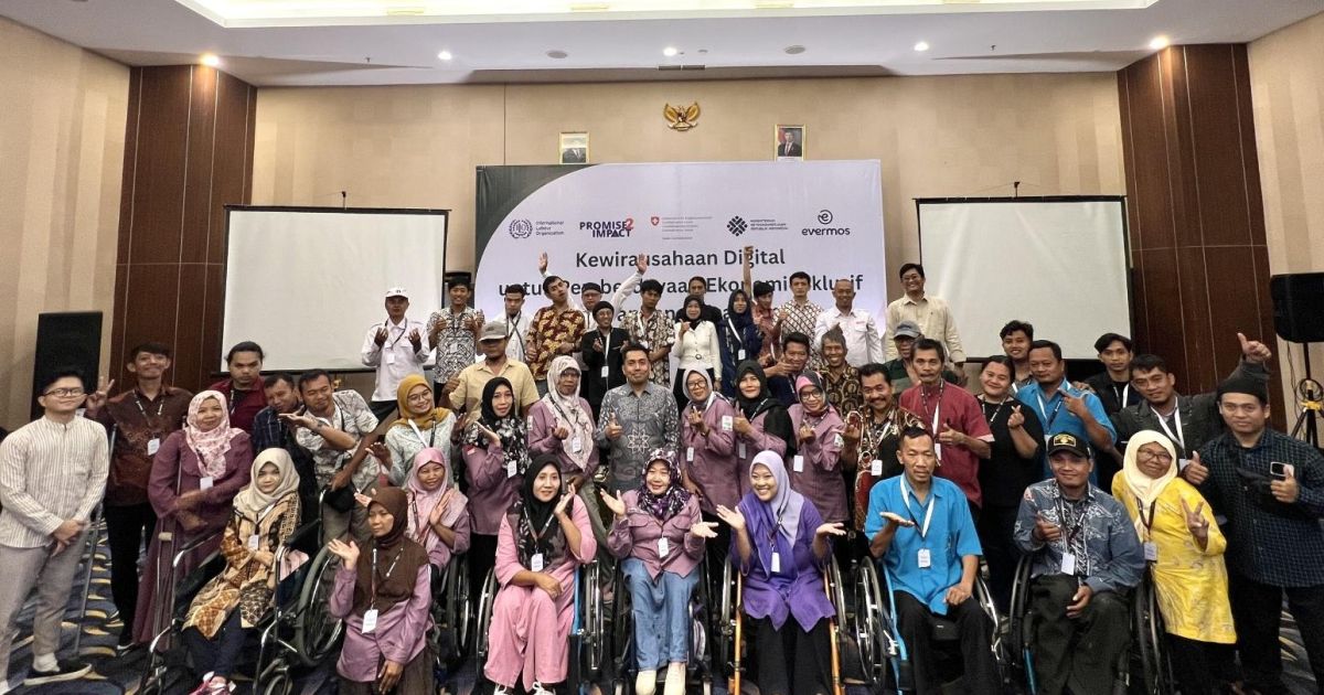 Evermos berkolaborasi dengan ILO melalui proyek Promise II Impact untuk memberikan pelatihan kewirausahaan digital bagi penyandang disabilitas dan pekerja migran purna di Indonesia. [Foto: ist]