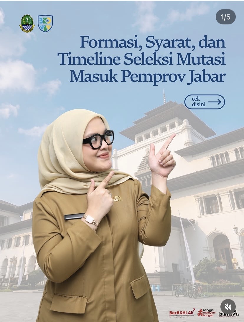 Pemprov Jabar Membuka Pendaftaran Mutasi PNS Masuk Tahun 2026: Cek Persyaratan dan Jadwal Penting
