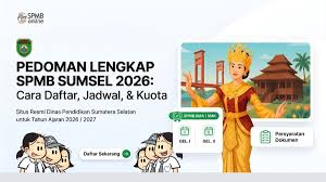 Ilustrasi SPMB Sumsel 2026. (Foto: Tangkapan Layar SPMB Sumsel/Gemini AI)