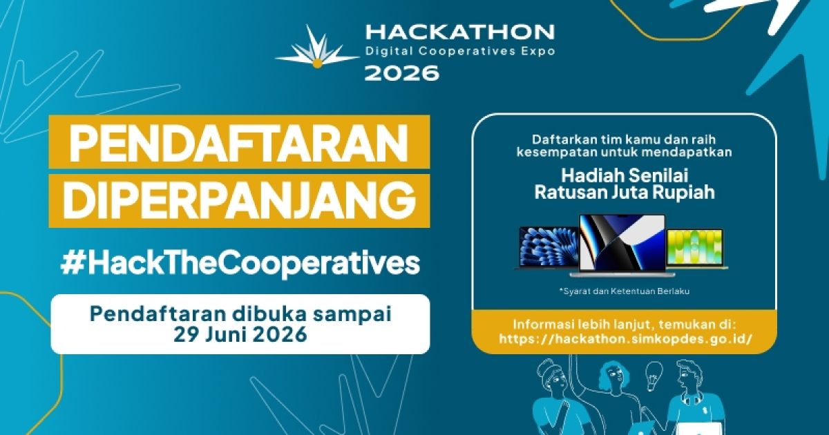 Kementerian Koperasi meluncurkan Hackathon Digital Cooperative Expo 2026 untuk menjaring talenta digital menciptakan solusi modernisasi ekosistem koperasi Indonesia. [Foto: ist]