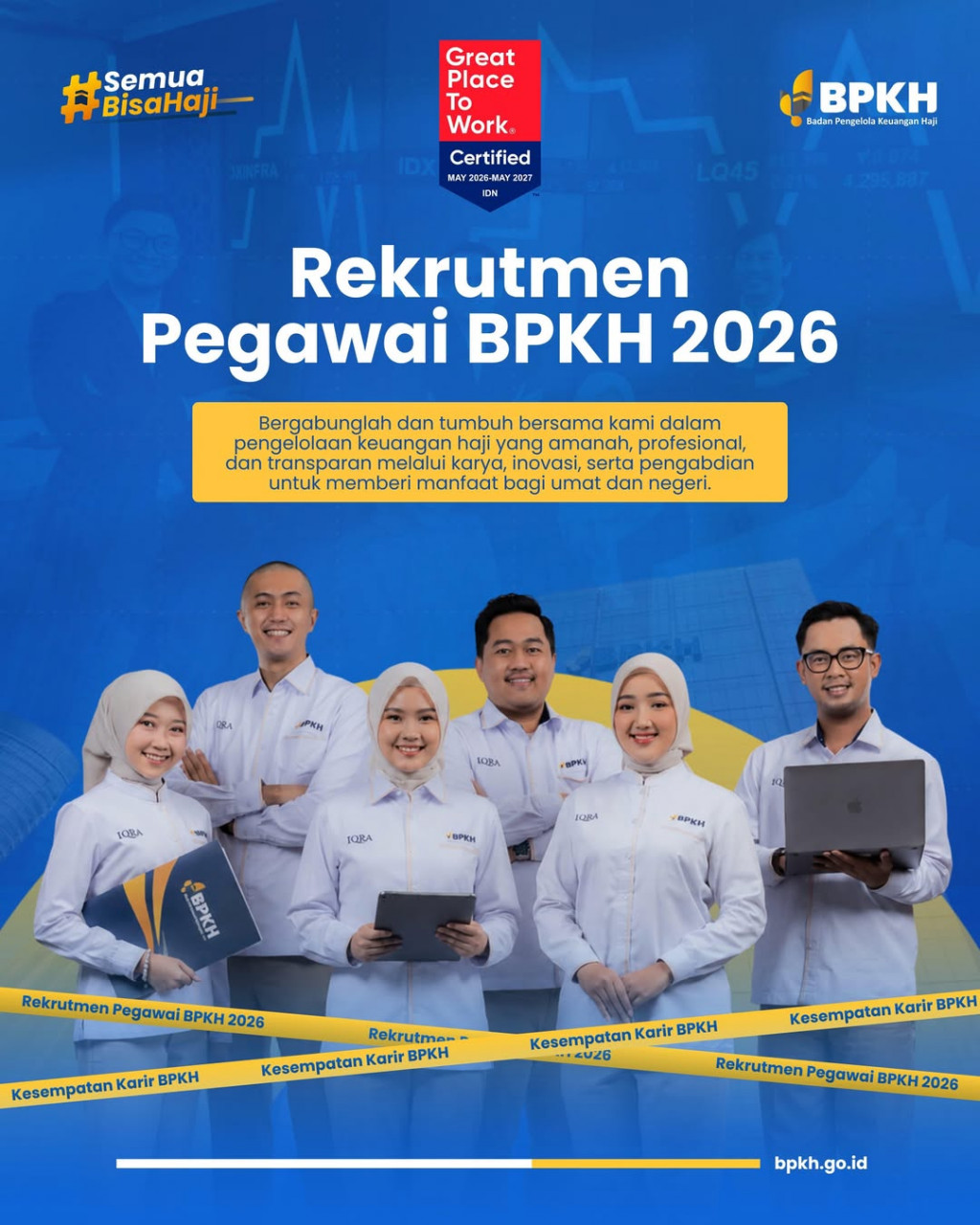 Rekrutmen Pegawai BPKH resmi dibuka (Dok. Instagram @bpkhri)