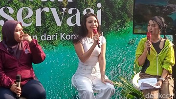 Manohara bicara soal hidup minimalis. Foto: Muhammad Ahsan Nurrijal/detikcom