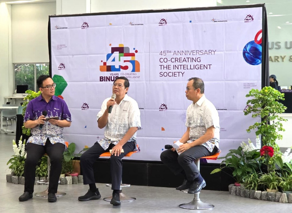 Diskusi AI dalam peringatan 45 tahun (Lustrum IX) BINUS