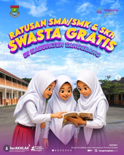 Terbuka untuk Umum: Inilah Daftar Sekolah Swasta Menengah Atas dan Kejuruan Tanpa Biaya di Kabupaten Tangerang