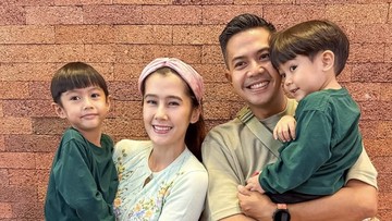 Kebersamaan Ardina Rasti dengan Arie Dwi Andhika dan anak-anak. Foto: Instagram ardinarasti6