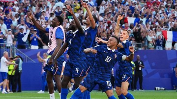 Prancis selalu kalah dalam dua laga terakhir di semifinal lawan Spanyol. (IMAGN IMAGES via Reuters/JAMES LANG)