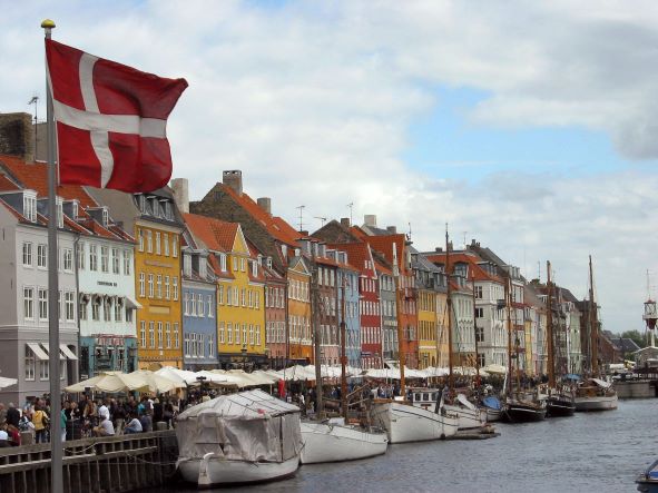 Kawasan pelabuhan bersejarah, Nyhavn, Copenhagen. DOK AFP