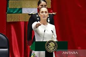 Presiden Meksiko Claudia Sheinbaum. ANTARA/Anadolu/py.