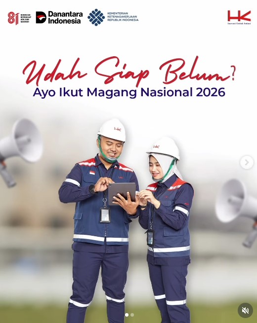 Lowongan Program Pemagangan Nasional Hutama Karya. DOK Instagram @hutamakarya