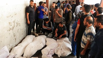 Pasar Nuseirat Gaza Dilanda Serangan Udara Israel, 8 Warga Tewas