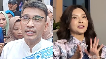 Ruben Onsu dan Sarwendah saat ditemui di kawasan Jakarta. Foto: Desi Puspasari/detikcom