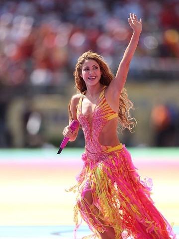 Shakira di Halftime Show Final Piala Dunia 2026. Foto: Getty Images/Lars Baron