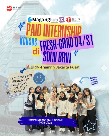 MagangHub BRIN. DOK Instagram @brin_sdmiptek
