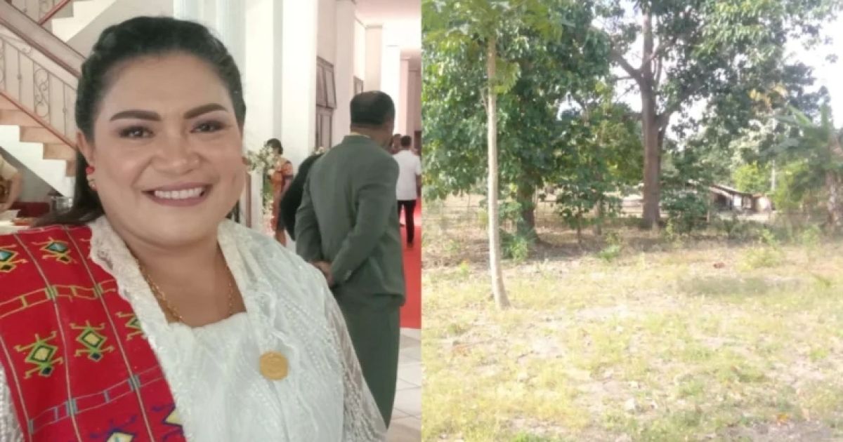 Foto Wakil Ketua DPRD Belu, Januaria Awalde Berek dan Tanah yang disengketakan di Belu NTT (IST)