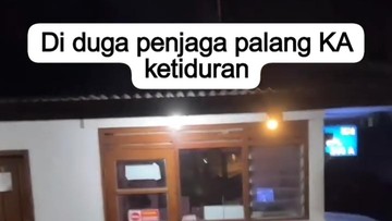 Mencekam! Palang Pintu Perlintasan KA Brantas di Kediri Terbuka Saat Kereta Melintas, Nyaris Celaka